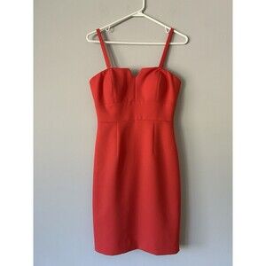 Gianni Bini Orange Cocktail Mini Dress Party Sexy Size 2
